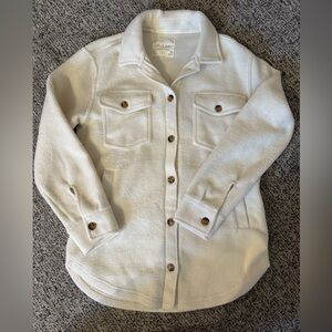Altard State Cream Fuzzy Jacket